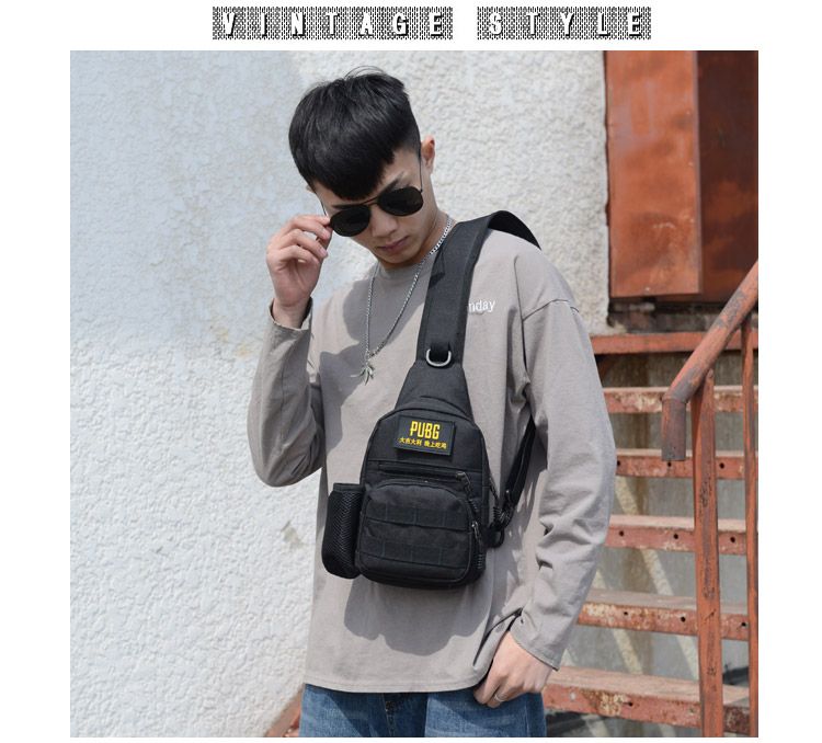 Mochila pequeña tipo mensajero para exteriores, de marca de moda, para el hombro, para hombre y mujer, ideal para deportes al aire libre._voghion.com