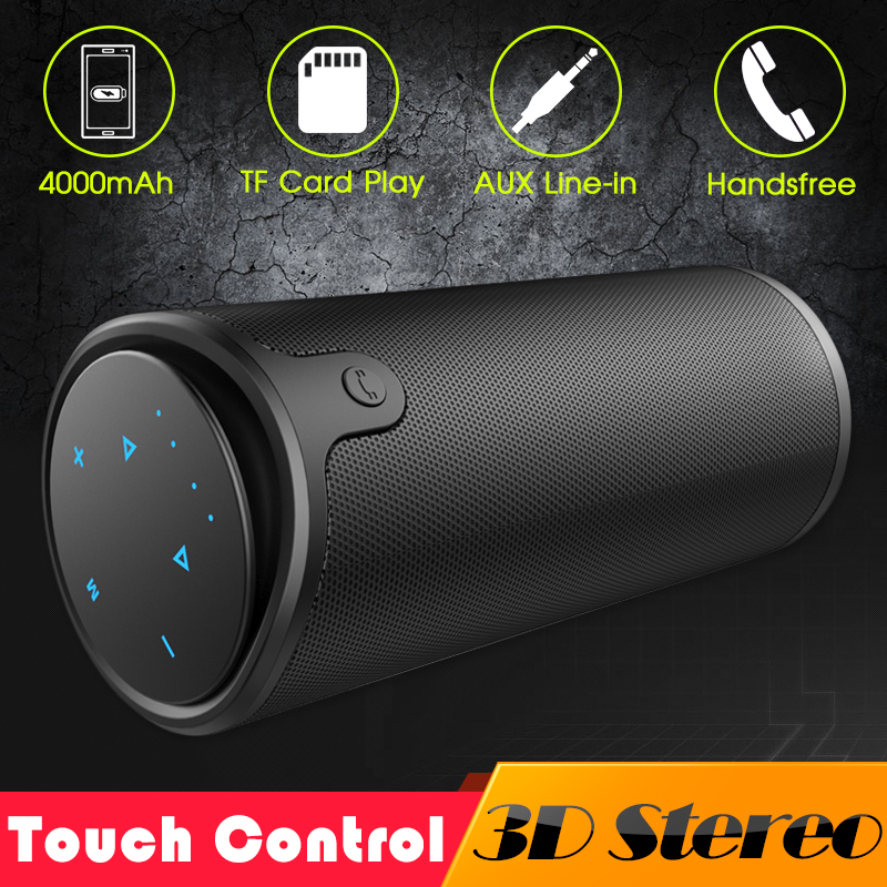 ZEALOT S8 nešiojamasis Bluetooth garsiakalbis belaidis žemųjų dažnių garsiakalbis 3D stereo žemųjų dažnių jutiklinis valdymas TF kortelė AUX grojimas su mikrofonu_voghion.com