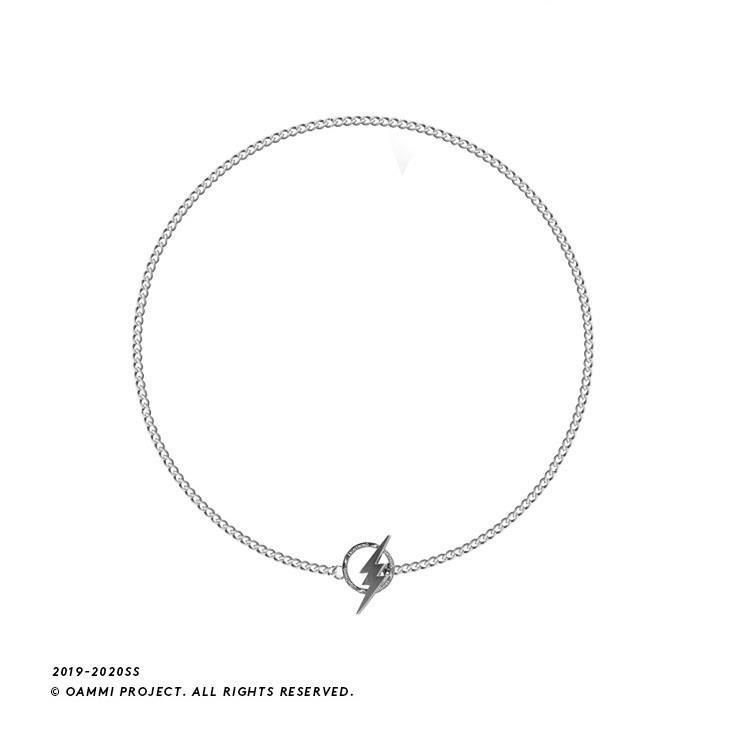 Men's Jewelry Lightning OT Buckle Necklace Trend Hip Hop Street Simple Ins Harajuku Style All Match Trendy Necklace_voghion.com