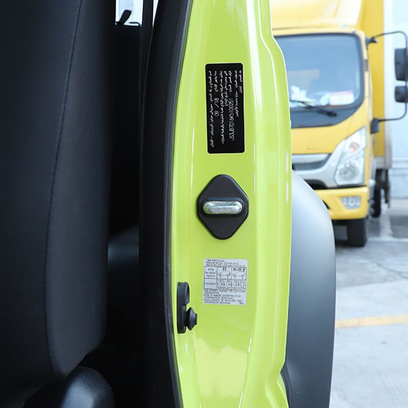 Autodeurslot beschermende decoratiehoes stickers voor Suzuki Jimny 2019 2020 2021 exterieur accessoires (zwart)_voghion.com