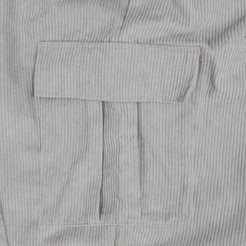Men's Corduroy Relaxed Fit Straight Leg Pants - Comfortable Casual Trousers For Autumn Winter (Navy, Black, Gray, Army Green, Brick Red)_voghion.com