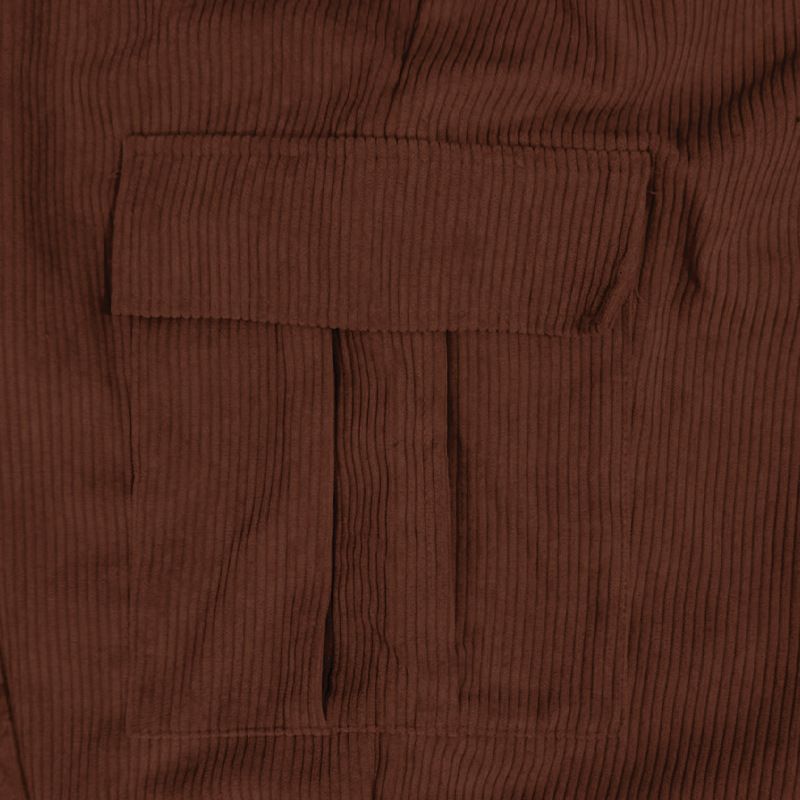 Men's Corduroy Relaxed Fit Straight Leg Pants - Comfortable Casual Trousers For Autumn Winter (Navy, Black, Gray, Army Green, Brick Red)_voghion.com