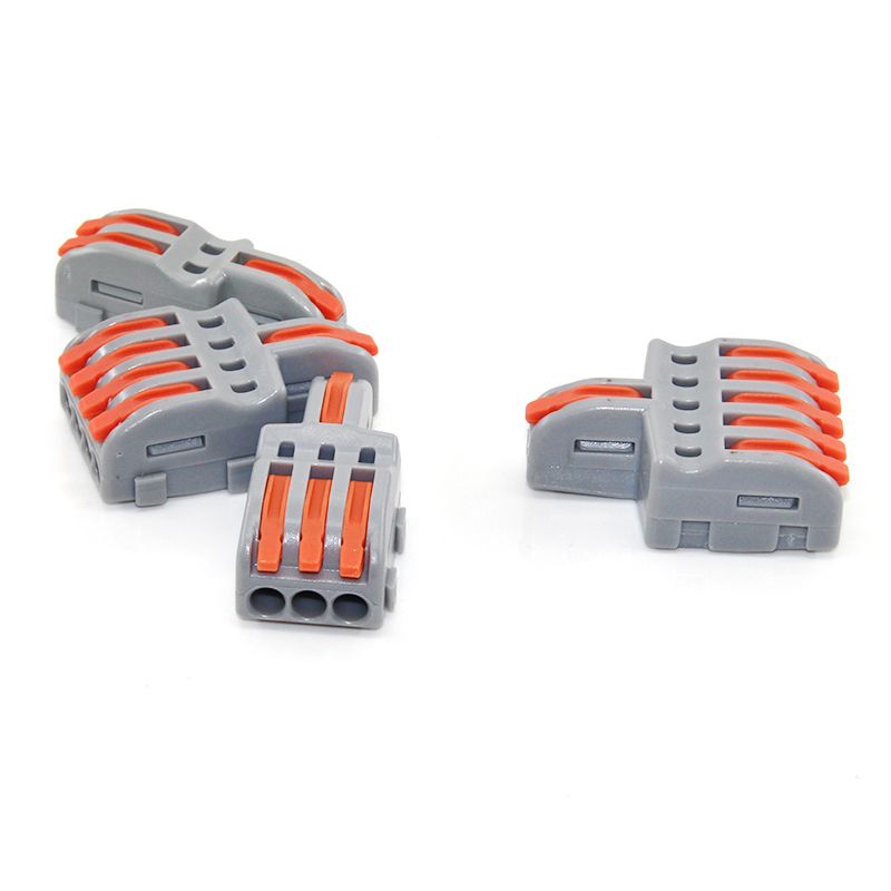 1/5/10 PCS 1 In Multiple Out Fast Electrical Connectors Universal Compact Splitter Wiring Cable Connector Push-in_voghion.com