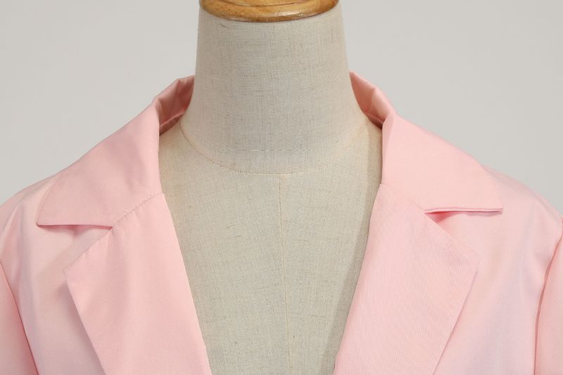 Dammode casual kostym lapel slim cardigan stil kostymjacka_voghion.com