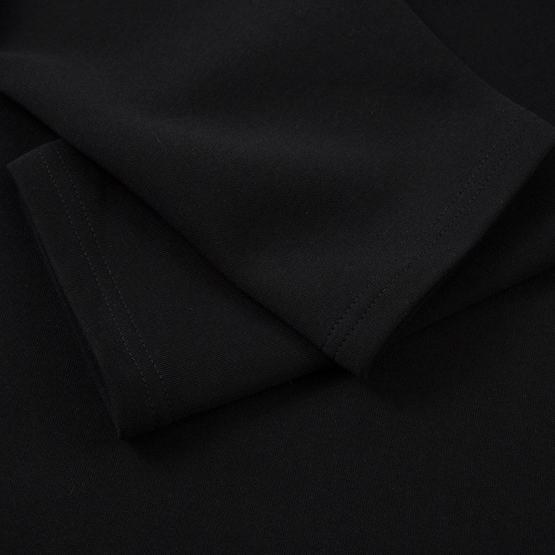 Felpa con mezza zip e risvolto, polo a maniche lunghe da uomo, due pezzi patchwork per la moda di strada primaverile e autunnale_voghion.com