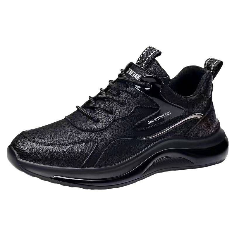 Solid Color Simple Men's Casual Fashion Sneakers Travel Trend Walking Student Running Shoes_voghion.com