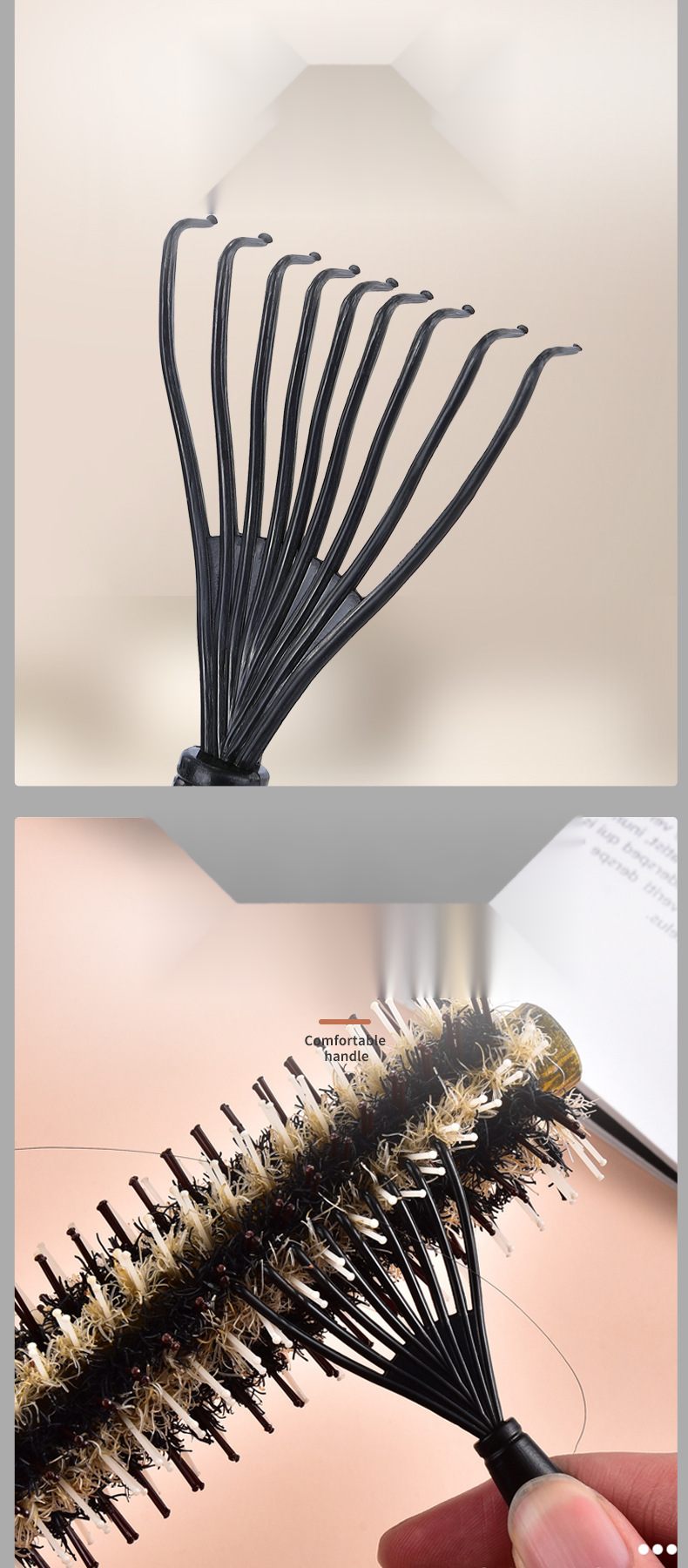 Comb pet brush rake plastic curly hair air cushion comb hook claw cleaner cleaning tool_voghion.com