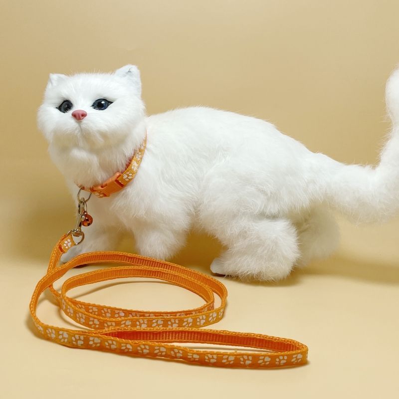 Set di guinzagli per cani e gatti, set di collari a catena per passeggiate con animali domestici, corda per impronte piccole e medie_voghion.com
