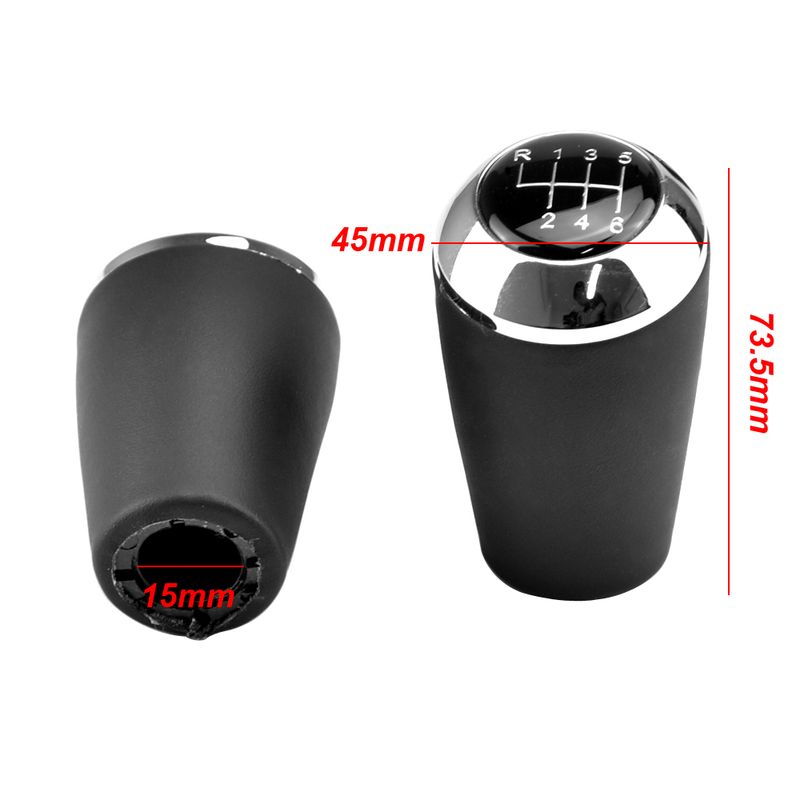 5/6 pomello del cambio velocità per MAZDA 3 BK BL 5 CR CW 6 II GH CX-7 ER MX-5 NC III MT leva in pelle braccio bastone Headball_voghion.com