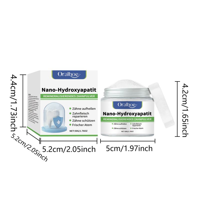 ORALHOE Gentle Cleaning Teeth Moisturizing Oral Freshness Glossy Clean Daily Care Tooth Powder_voghion.com