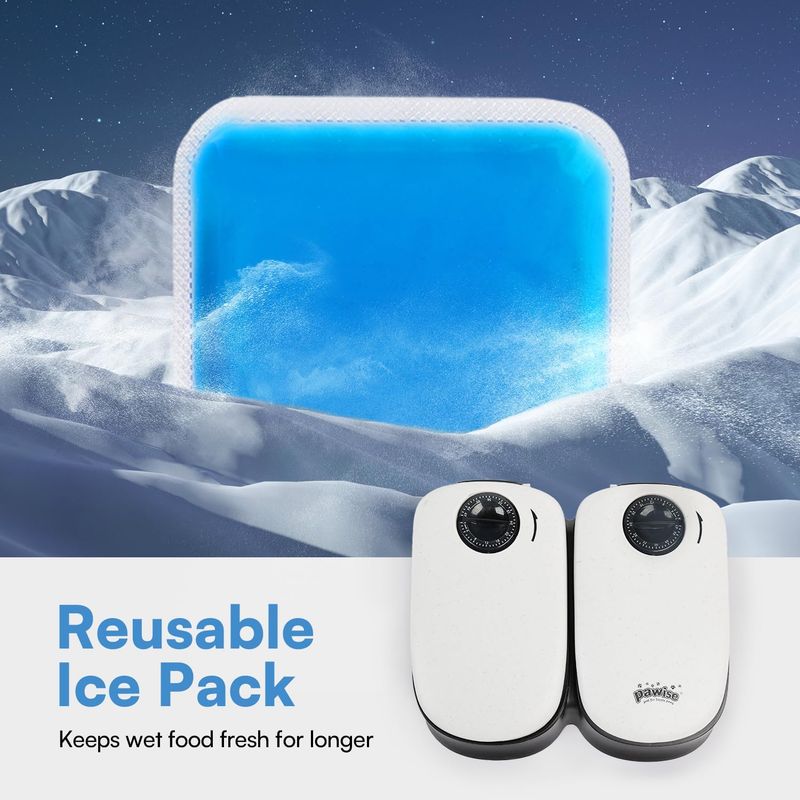 PAWISE Mangeoire Automatique Pour Animaux De Compagnie 300 Ml Distributeur De Nourriture Automatique Pour Planification De 48 Jours Pour 2 Jours De Nourriture Pour Chiens Et Chats_voghion.com