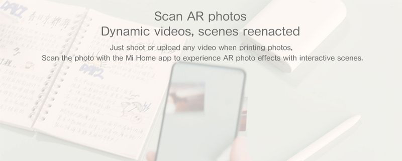 Neien Original Portable Mini Xiaomi Pocket Fotodrucker Kabellos Bluetooth Thermodruck AR Video Mijia ZINK_voghion.com