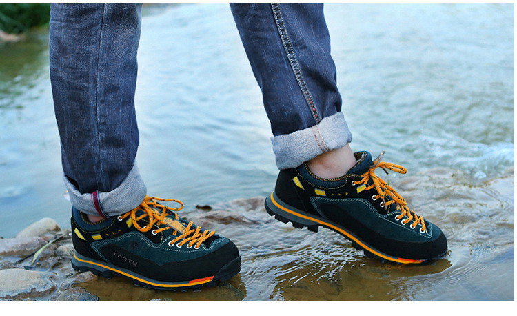 Scarpe da trekking impermeabili sportive stringate da uomo antiscivolo per esterni_voghion.com