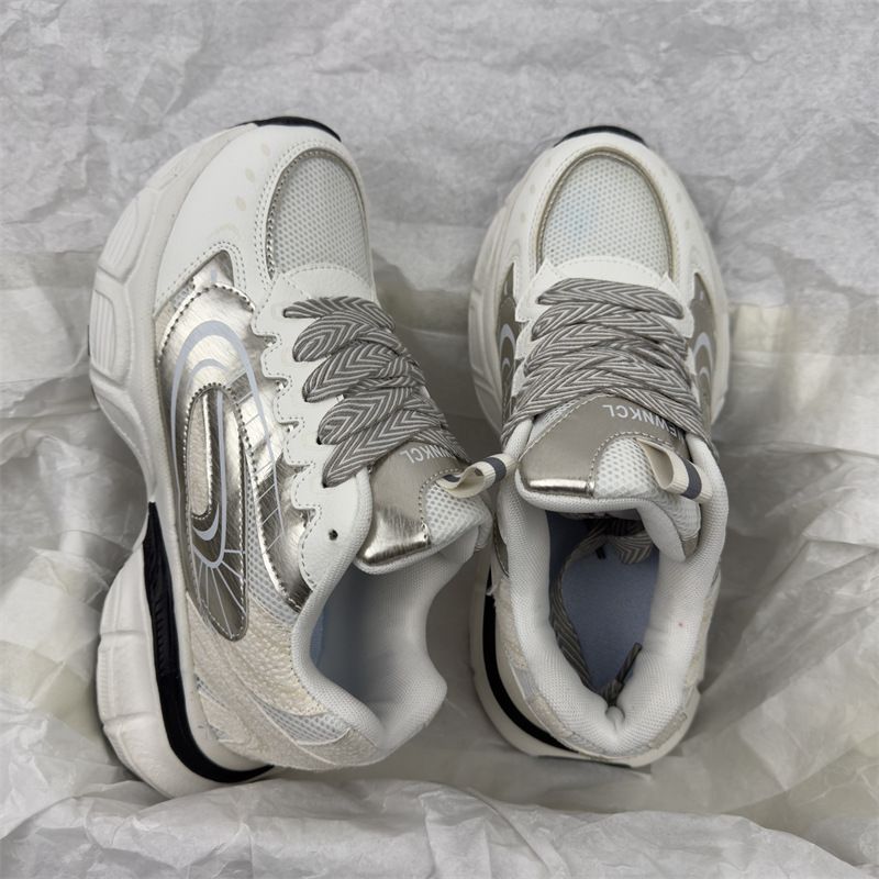 Sneakers casual con suola spessa e rialzo per donna e uomo, primavera-autunno 2024, nuove scarpe stile college_voghion.com