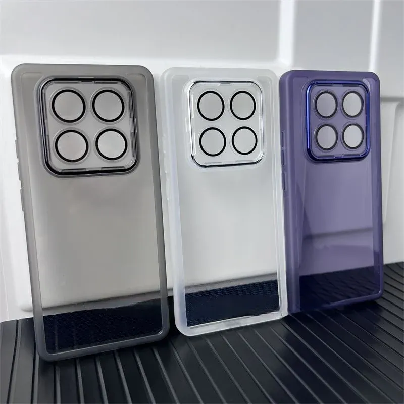 Zachte siliconen transparante lens beschermende achterkant voor Redmi Note 14/13 Plus 4G 5G POCO X7 X6 F7 F6 Pro TPU telefoonhoesje_voghion.com