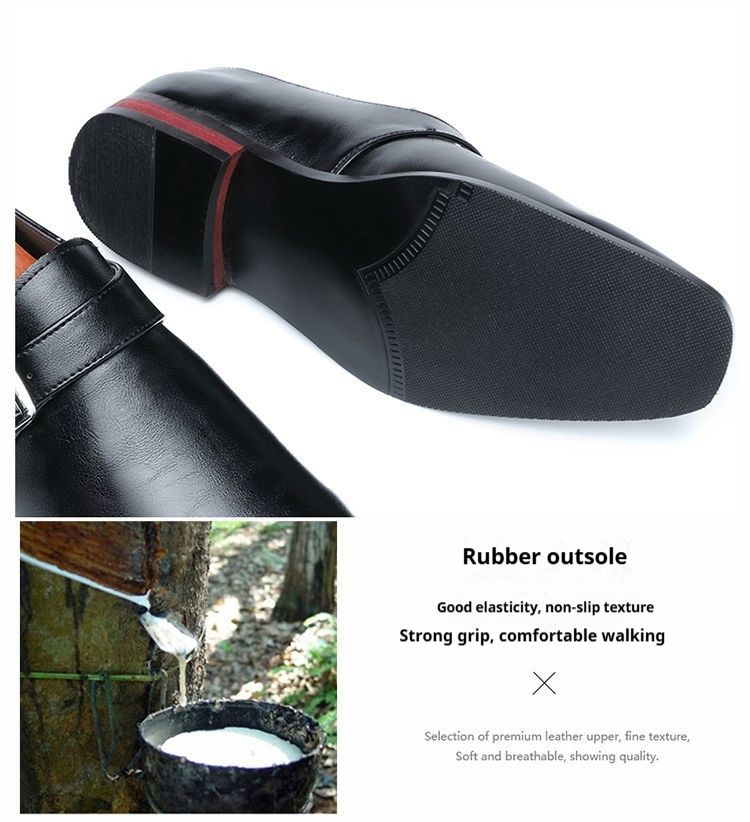 Og nyt, moderigtigt britisk spids læderskoovertræk til mænd, fodbæltespænde, business plus size, natklubovertræk, spænde, størrelse,_voghion.com