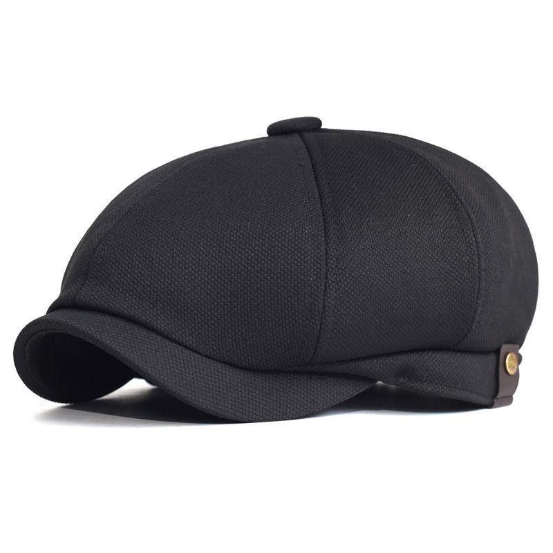Offre spéciale printemps été respirant gavroche en plein air rétro décontracté béret chapeaux octogonal chapeau mode solide casquettes plates_voghion.com