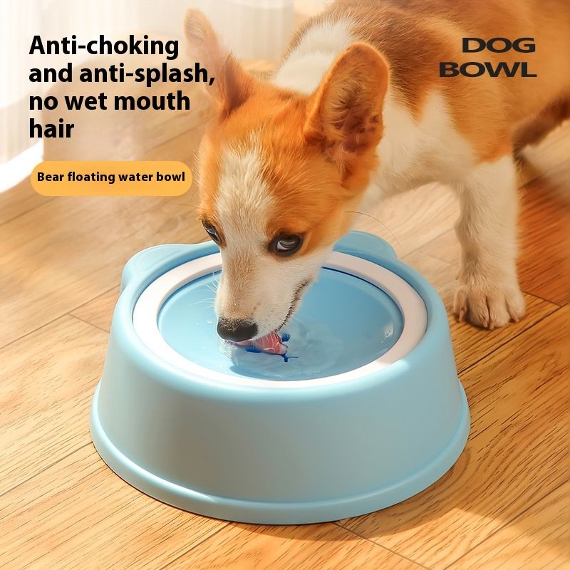 Dispensador de agua para perros y gatos, con boquilla antihumedad, tazón flotante, antiahogo y antivuelco._voghion.com