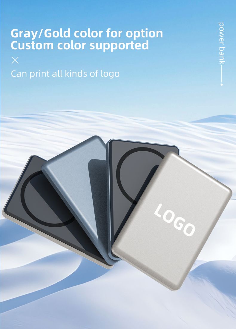 Music Festival Four-Cell Battery Indicator Powerbank 10000 Mah Wireless Magnetic Type-C Fast Charging Power Bank Aluminum Alloy Custom_voghion.com