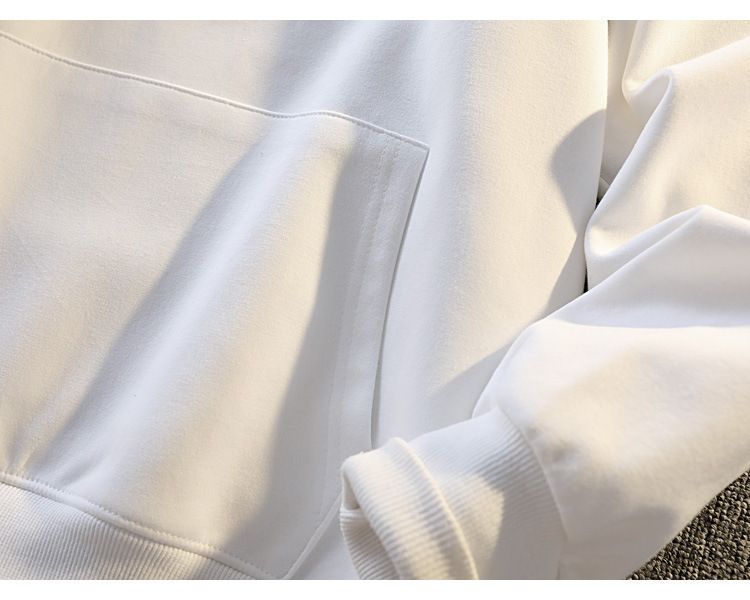 Herren-Kapuzenpullover für den Frühling – Übergroßer Freizeitpullover, leicht und atmungsaktiv, Weiß/Grau/Schwarz, S-3XL_voghion.com