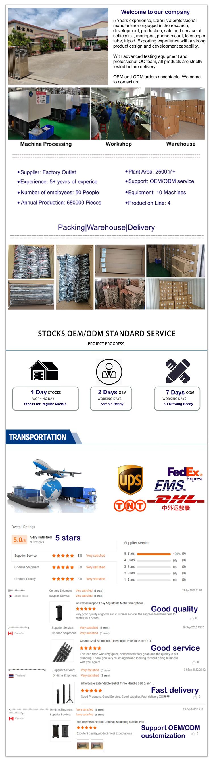 Music Festival Multifunctional Factory Price Telescopic Pole Aluminium Handheld Collapsible 2 meter Monopod Selfie Stick for Camera_voghion.com