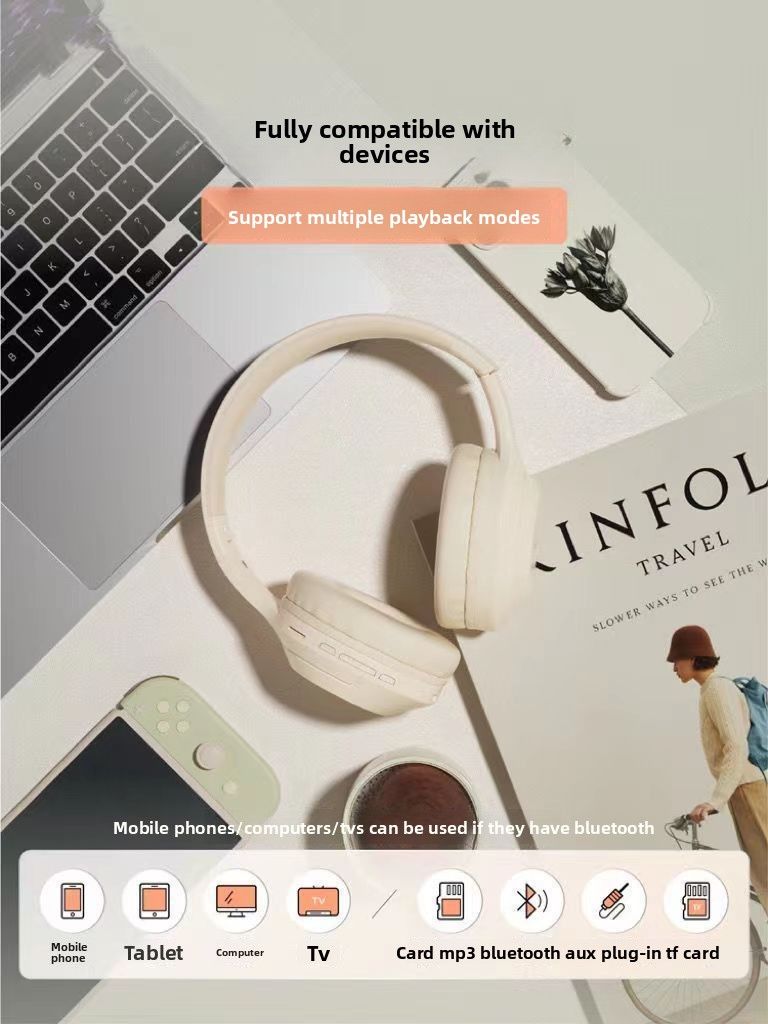 Cuffie DR58: le cuffie Bluetooth indispensabili Musica wireless con batteria a lunga durata Cancellazione attiva del rumore Compatibilità universale_voghion.com