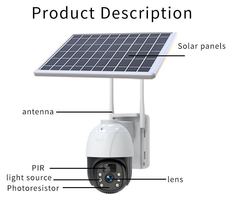 Home Surveillance Ball Machine Wireless Wifi Surveillance Camera 4g Remote Full Color Night Vision Hd Solar Camera_voghion.com
