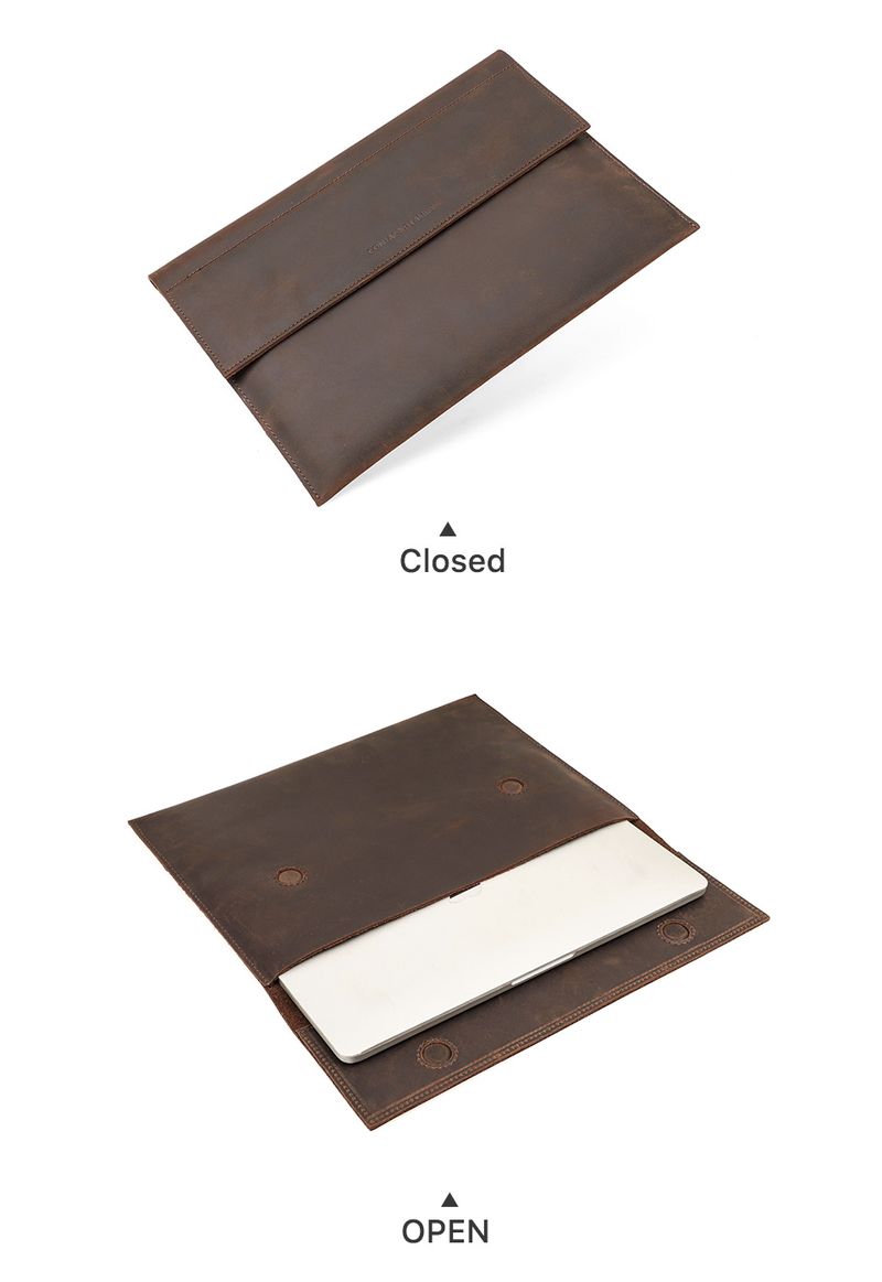 CONTACTS FAMILY Genuine Laptop Case For MacBook Air 13 M4 M3 M2 M1 Pro 14 Inch Computer Slv Bag Briefcase_voghion.com