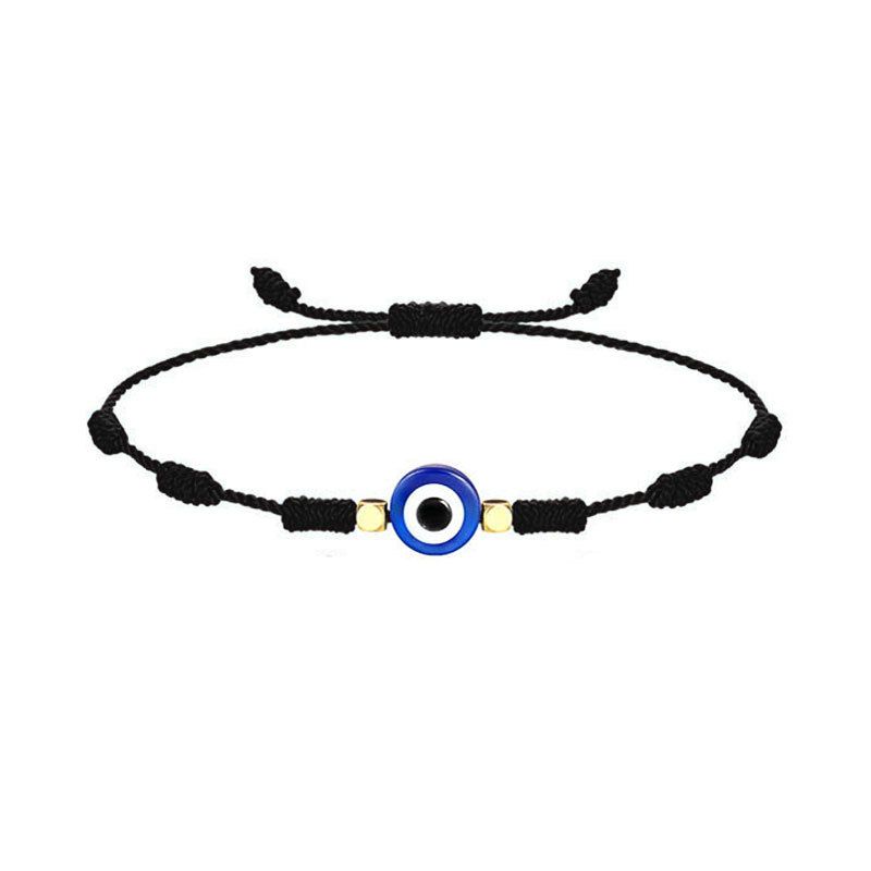 7 Knot Braided Red Rope Bracelet Men With Evil Eye Palm Pendant For Women_voghion.com