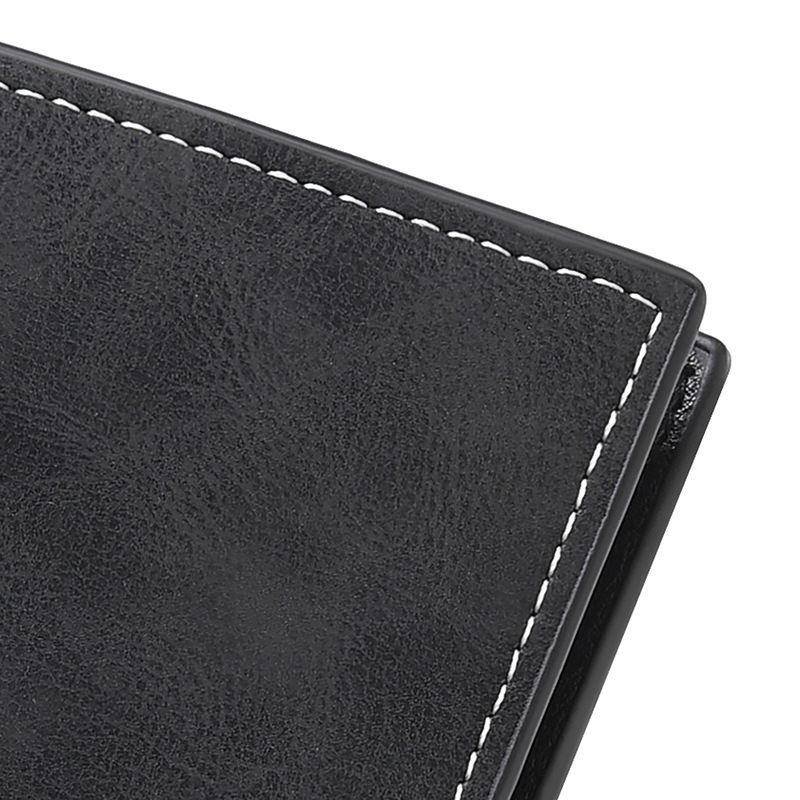 Portafoglio sottile bifold da uomo INNERSOi in pelle PU con porta biglietti da visita con più scomparti per contanti e carte (nero, marrone scuro, marrone chiaro)_voghion.com