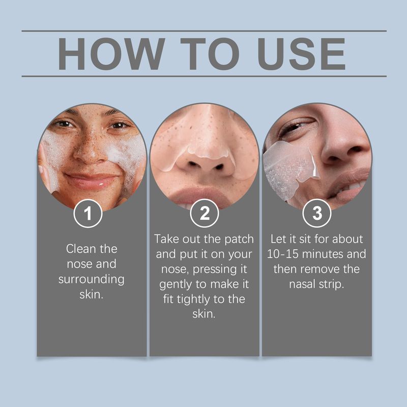 Hoygi Salicylic Acid Nose Care Patch Gently Cleanses Skin From Oil, Blackheads, Pimples And Delicate Pores Without Tight Pores_voghion.com