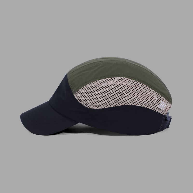 Casquette de baseball en maille à séchage rapide et à couleurs contrastées, avec languette en canard, pour sports de plein air, cyclisme, course à pied, camping, été_voghion.com