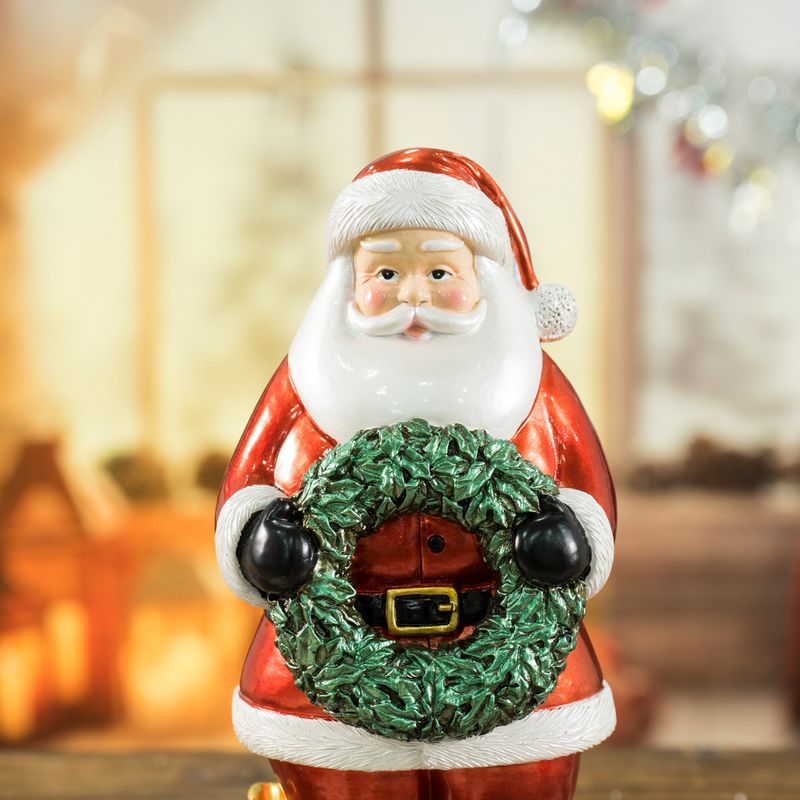 Santa Claus Figurine Home Christmas Decoration, Atmosphere Scene Arrangement With Resin Craft For Festive Display_voghion.com