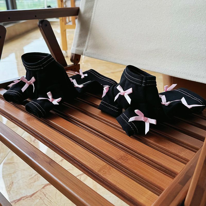 Neu Herbst Winter Haustier Hund Katze Baumwolle Home Base Rosa Schwarz Bowknot Kleine_voghion.com