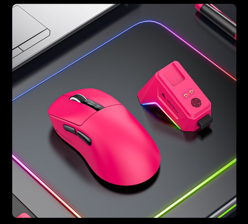 Mouse sem fio Bluetooth para jogos Smailwolf M6 com sensor PAW3311, comutação de três modos, magnético_voghion.com