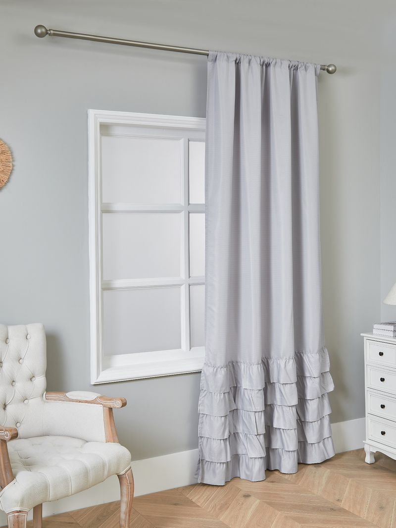 Cortinas semitransparentes modernas – cortinas de poliéster com babados para sala de estar (forro 100% blackout opcional, sem necessidade de furação, branco/prata/verde)_voghion.com