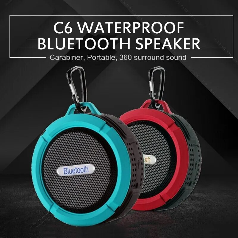 Bluetooth-compatible Speaker Big Suction Cup Bluetooth Stereo Outdoor Sports Mini TF Subwoofer Portable Waterproof_voghion.com