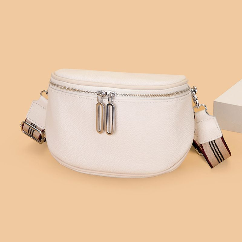 Lihao sac de messager Double fermetures à glissière bandoulière détachable poche Collocation quotidienne Faux cuir Premium femmes fourre-tout_voghion.com