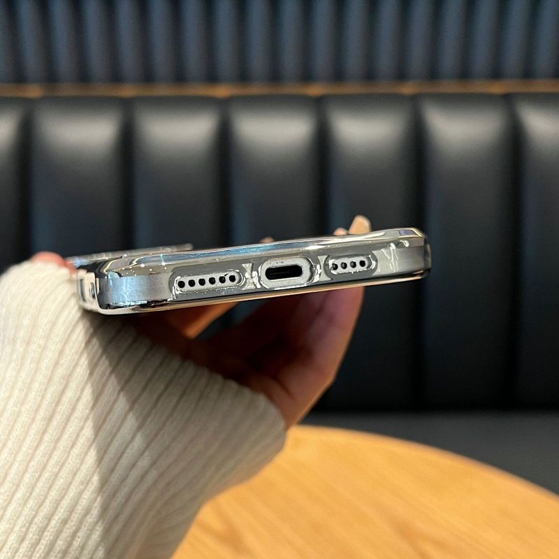 Phone Case & Covers Applicable To Mobile Phone Case Invisible Bracket Gradient Glitter Diamond Pattern IPhone15 Light Luxury_voghion.com