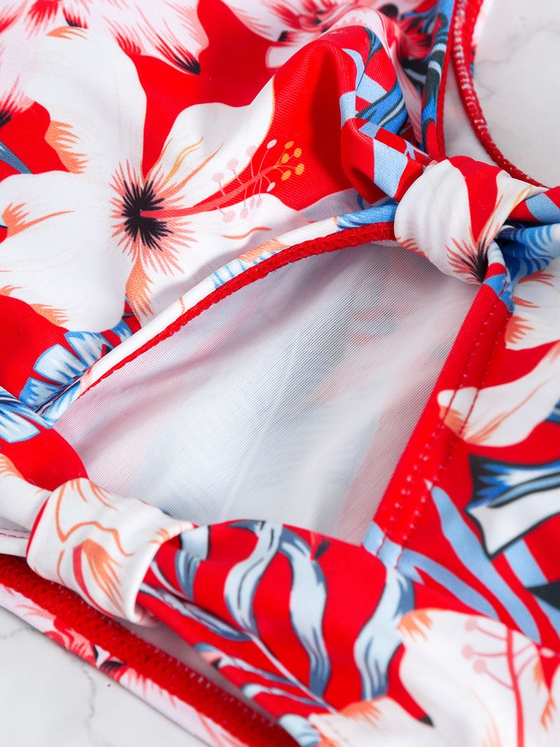 Women's Clothing Sexy multicolor print three-piece bikini for women_voghion.com