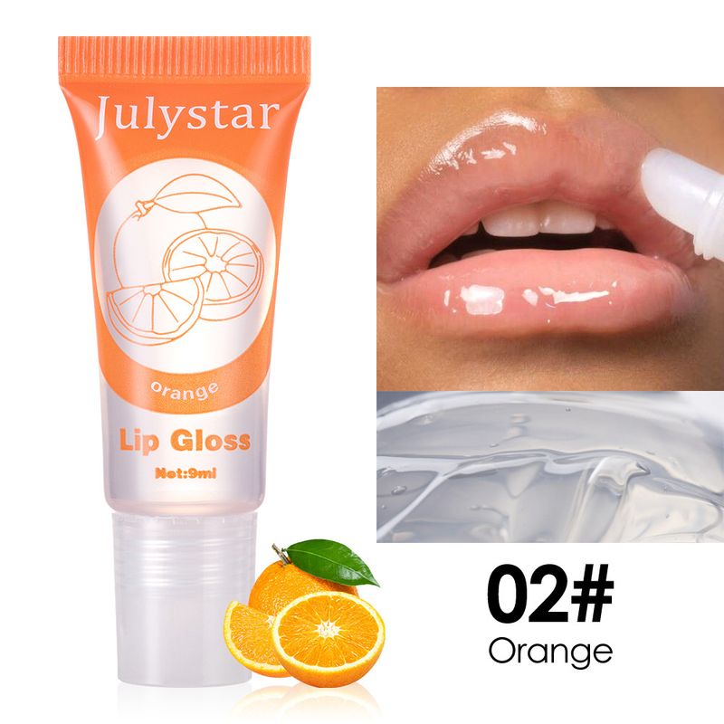 Olio labbra alla vitamina E Julystar multicolore al profumo di frutta - Idratazione e lucentezza a lunga durata, trattamento labbra nutriente con tinte personalizzabili_voghion.com