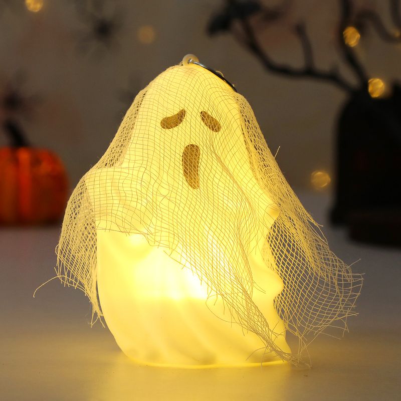 Halloween Ghost Decorations - Spooky Gauze Ghost Hanging Ornaments For Halloween Party, Trick Or Treat, Haunted House Decor (Set Of 4 Styles)_voghion.com