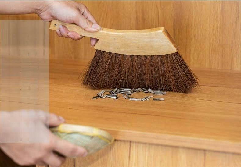 Wooden Handle Household Palm Sweeper Bedroom Bed Cleaning Artifact Kang Sweeping Broom Dust Removal Brush_voghion.com