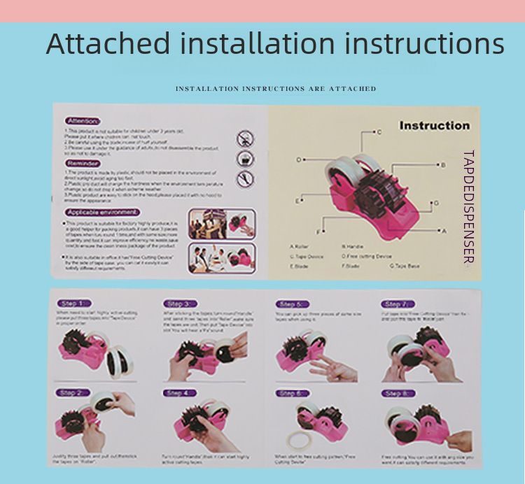 Factory Direct supply multifunctional tape holder large stationery packaging tape holder cutter sealing tape segmentation machine_voghion.com