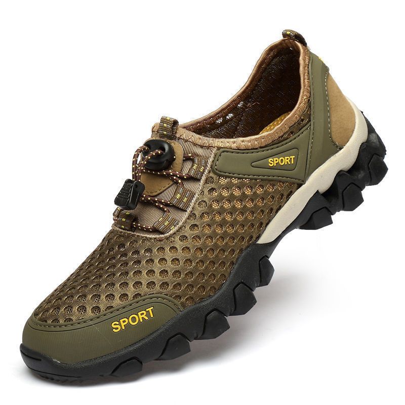 Water wading for men, new summer trendy breathable mesh soft soled sports and leisure men's shoes, outdoor hiking shoes_voghion.com