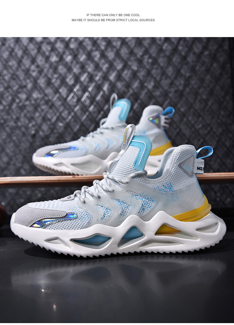 Herrenschuhe 2023 Herbst Neue atmungsaktive fliegende gewebte Klinge unten koreanische Mode Freizeitschuhe grenzüberschreitende trendige Schuhe Sportschuhe_voghion.com