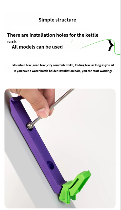 ANTUKE Supporto universale per bicicletta in plastica per lattine per bevande da ciclismo, per mountain bike, con posizionamento fisso e stabile_voghion.com