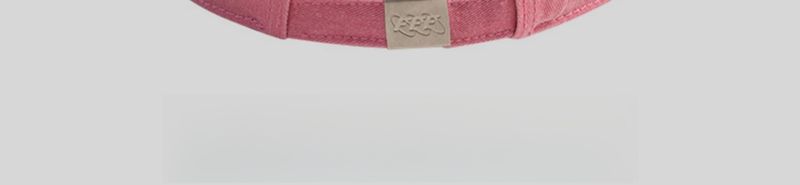 Gorra rosa de pico de pato bordada para niña, con cara pequeña y versátil, ideal para usar con dopamina._voghion.com