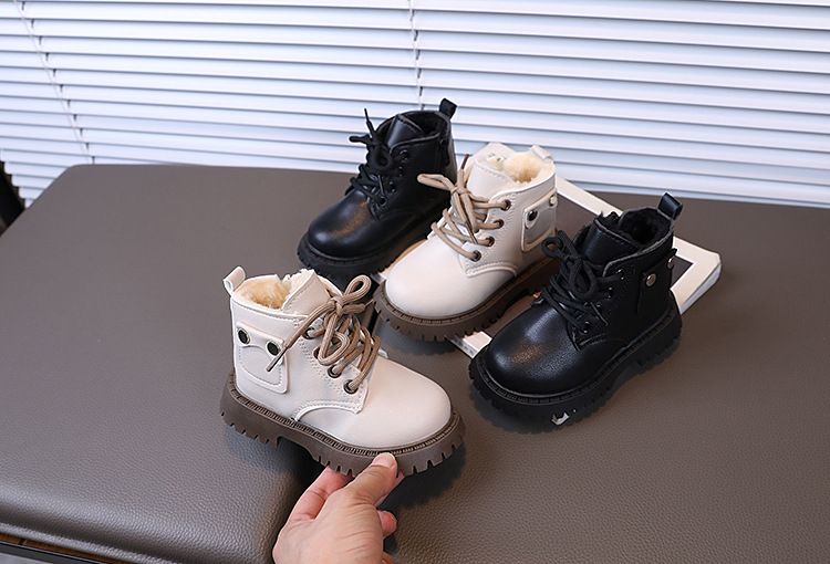Bottines Martin pour garçons et bébés 2024 pour enfants, grandes bottes courtes chaudes en coton pour filles_voghion.com