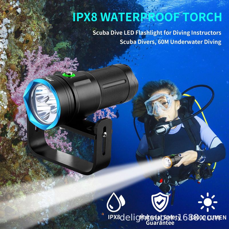 Factory Batch New Product Hi Sea Travel W56A 3PCS SST40 Headlamp Photography Fill Diving Handheld Light_voghion.com